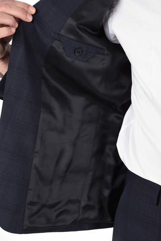ZZEGNA Checked Suit with Flap Pockets