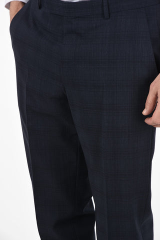 ZZEGNA Checked Suit with Flap Pockets