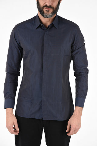 EZ TAILORING Hidden Closure Glazed Shirt