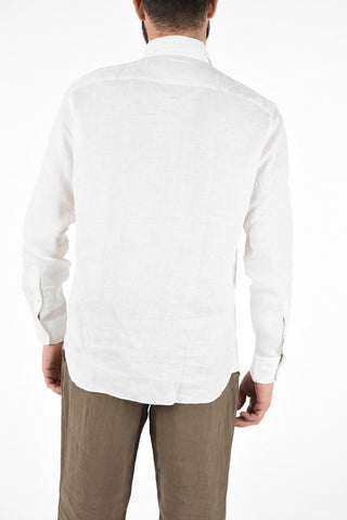 EZ LUXURY Linen Spread Collar Shirt