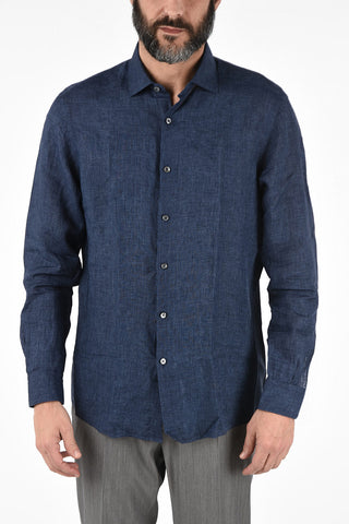 EZ LUXURY Camicia Collo Francese a Maniche Lunghe 