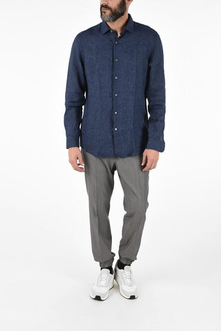 EZ LUXURY Camicia Collo Francese a Maniche Lunghe 