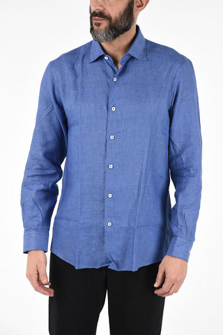 EZ LUXURY Camicia Collo Francese a maniche Lunghe 
