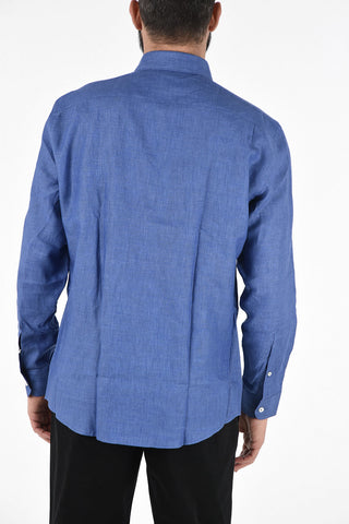 EZ LUXURY Camicia Collo Francese a maniche Lunghe 