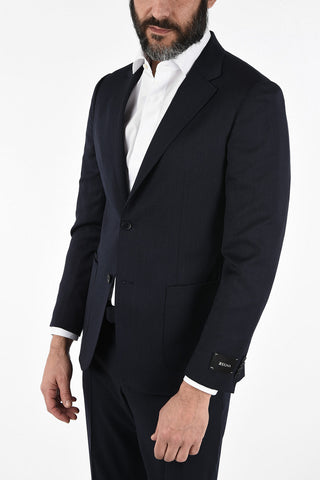 ZZEGNA TECHMERINO Wool Notch Lapel Suit