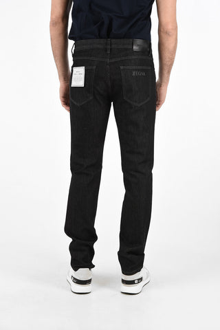 ZZEGNA Jeans Lavaggio Scuro Slim Fit 17cm
