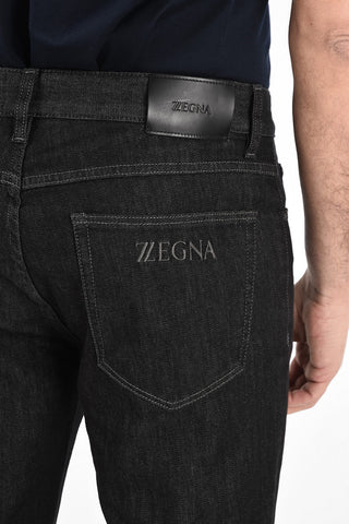 ZZEGNA Jeans Lavaggio Scuro Slim Fit 17cm