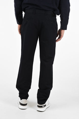 ZZEGNA Pantaloni Slim Fit in Lino e Cotone