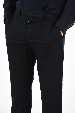 ZZEGNA Pantaloni Slim Fit in Lino e Cotone
