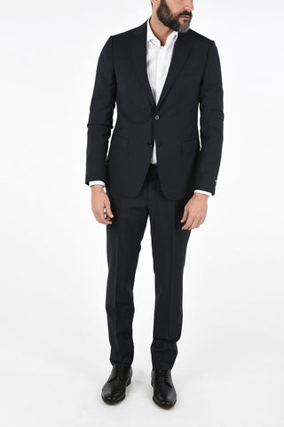 ZZEGNA Two Button Suit with Double Back Slits 
