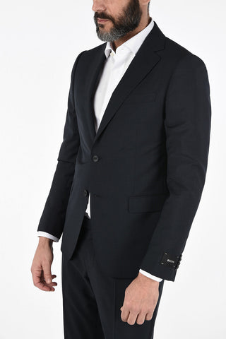 ZZEGNA Two Button Suit with Double Back Slits 
