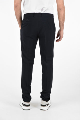 ZZEGNA Checked Narrow Fit Pants