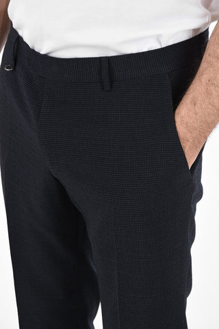 ZZEGNA Checked Narrow Fit Pants