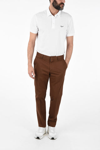 EZ LUXURY Stretch Cotton Regular Fit Pants with Hidden Closure