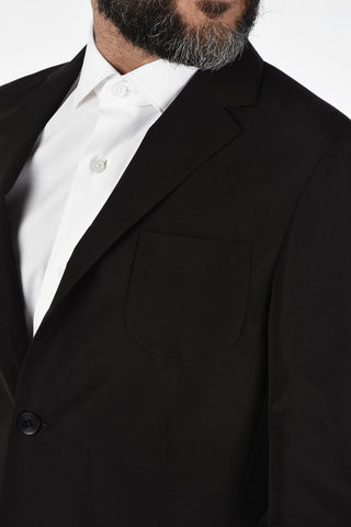 ZZEGNA Patch Pocket Blazer with Double Back Slits