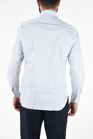 EZ TAILORING Camicia Collo Francese Pencil Stripe in Cotone