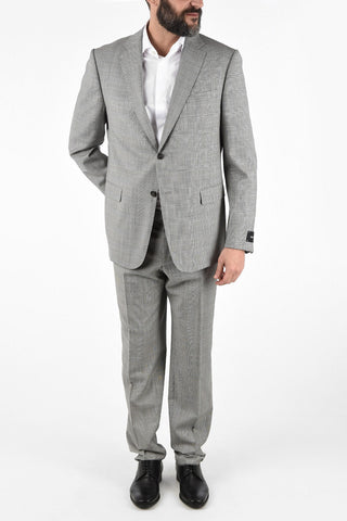 ZZEGNA district check 2-button suit