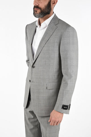 ZZEGNA district check 2-button suit