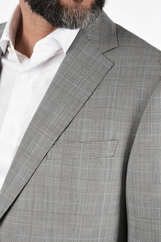 ZZEGNA district check 2-button suit