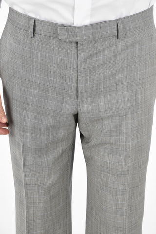 ZZEGNA district check 2-button suit