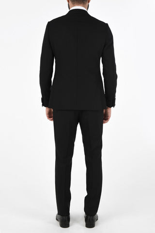 ZZEGNA One Button Peaked Lapel Suit with Flush Pockets 