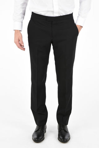 ZZEGNA One Button Peaked Lapel Suit with Flush Pockets 