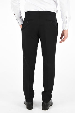 ZZEGNA One Button Peaked Lapel Suit with Flush Pockets 