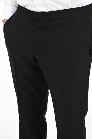 ZZEGNA One Button Peaked Lapel Suit with Flush Pockets 