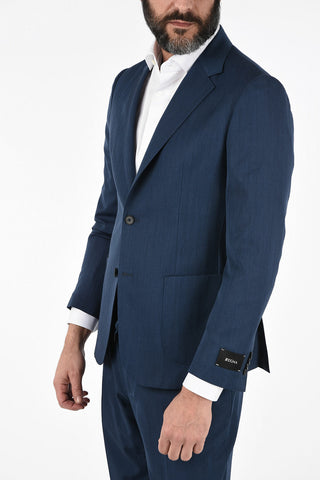 ZZEGNA TECHMERINO Wool Notch Lapel Suit