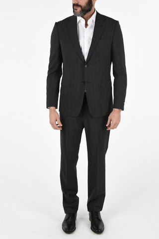 ZZEGNA Flap Pocket Twill Suit