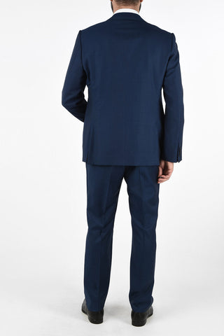 ZZEGNA Lined Two Button Suit with Flap Pockets
