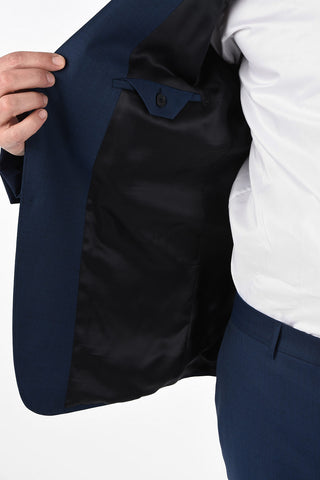 ZZEGNA Lined Two Button Suit with Flap Pockets