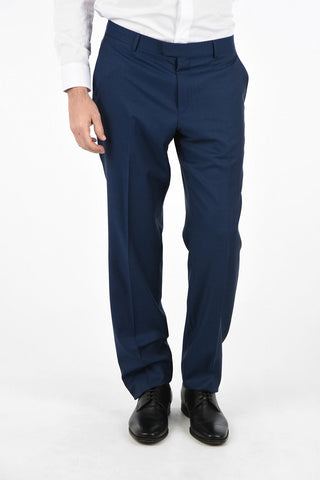 ZZEGNA Lined Two Button Suit with Flap Pockets