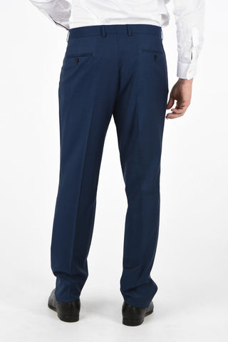 ZZEGNA Lined Two Button Suit with Flap Pockets