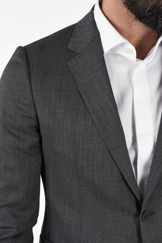 ZZEGNA TECHMERINO Wool Notch Lapel Suit with Patch Pockets 