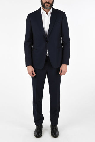 ZZEGNA peak lapel 1-button suit