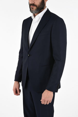 ZZEGNA peak lapel 1-button suit