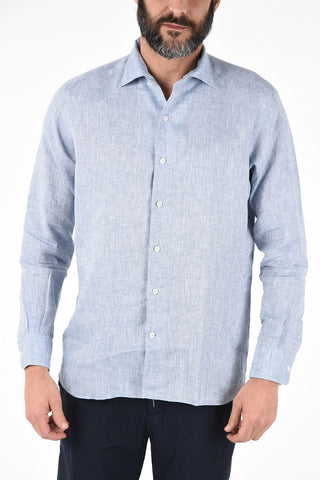 EZ LUXURY Linen Spread Collar Shirt