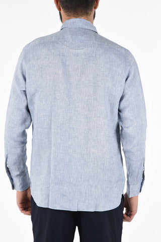 EZ LUXURY Linen Spread Collar Shirt