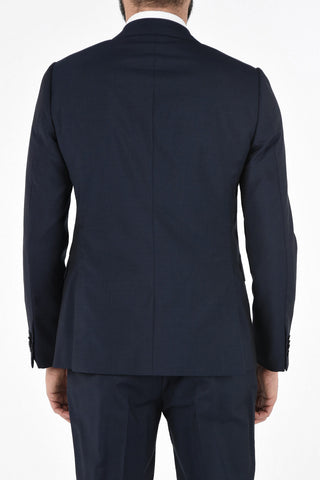 ZZEGNA Lined Twill Check Two Button Suit