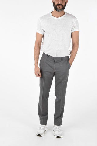 ZZEGNA Wool Straight Fit Pants
