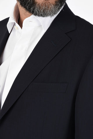 ZZEGNA Lined Two Button Suit with Flap Pockets