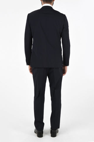 ZZEGNA Lined Two Button Suit with Flap Pockets