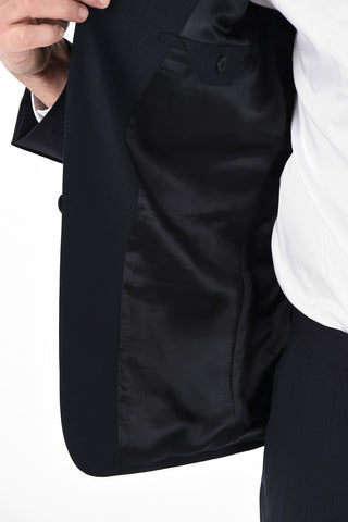 ZZEGNA Lined Two Button Suit with Flap Pockets