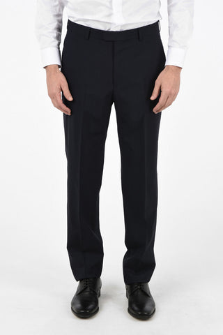 ZZEGNA Lined Two Button Suit with Flap Pockets