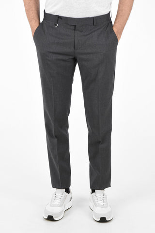 ZZEGNA Wool Narrow Fit Pants