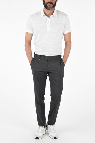 ZZEGNA Wool Narrow Fit Pants