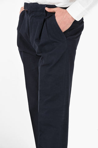 EZ LUXURY Cotton and Linen Double Pleat Pants
