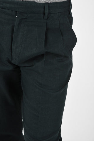 EZ LUXURY Cotton and Linen Double Pleat Pants