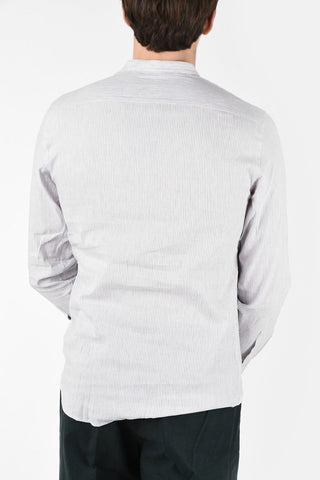 ZZEGNA Camicia Gessata Collo Coreano